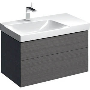 geberit Cabinet for washbasin xeno² scultura grey, wood-texture