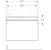 geberit Cabinet for washbasin citterio black glass / oak grey-brown