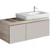 geberit Alakaappi citterio ruskeanharmaa lasi/tammi beige