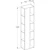 geberit Shelf unit with mirro citterio oak grey-brown, wood-texture