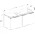 geberit Cabinet for washbasin acanto lava matt/shiny glass