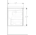 geberit Cabinet for washbasin acanto lava matt/shiny glass