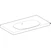 geberit Washbasin acanto with shelf surface, keratect