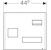 geberit Magnetic board acanto with storage boxes