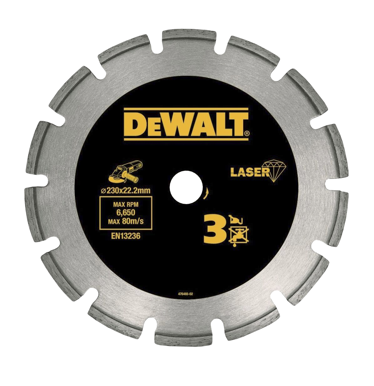 DIAMOND BLADE DEWALT 230MM CONCRETE/GRANITE