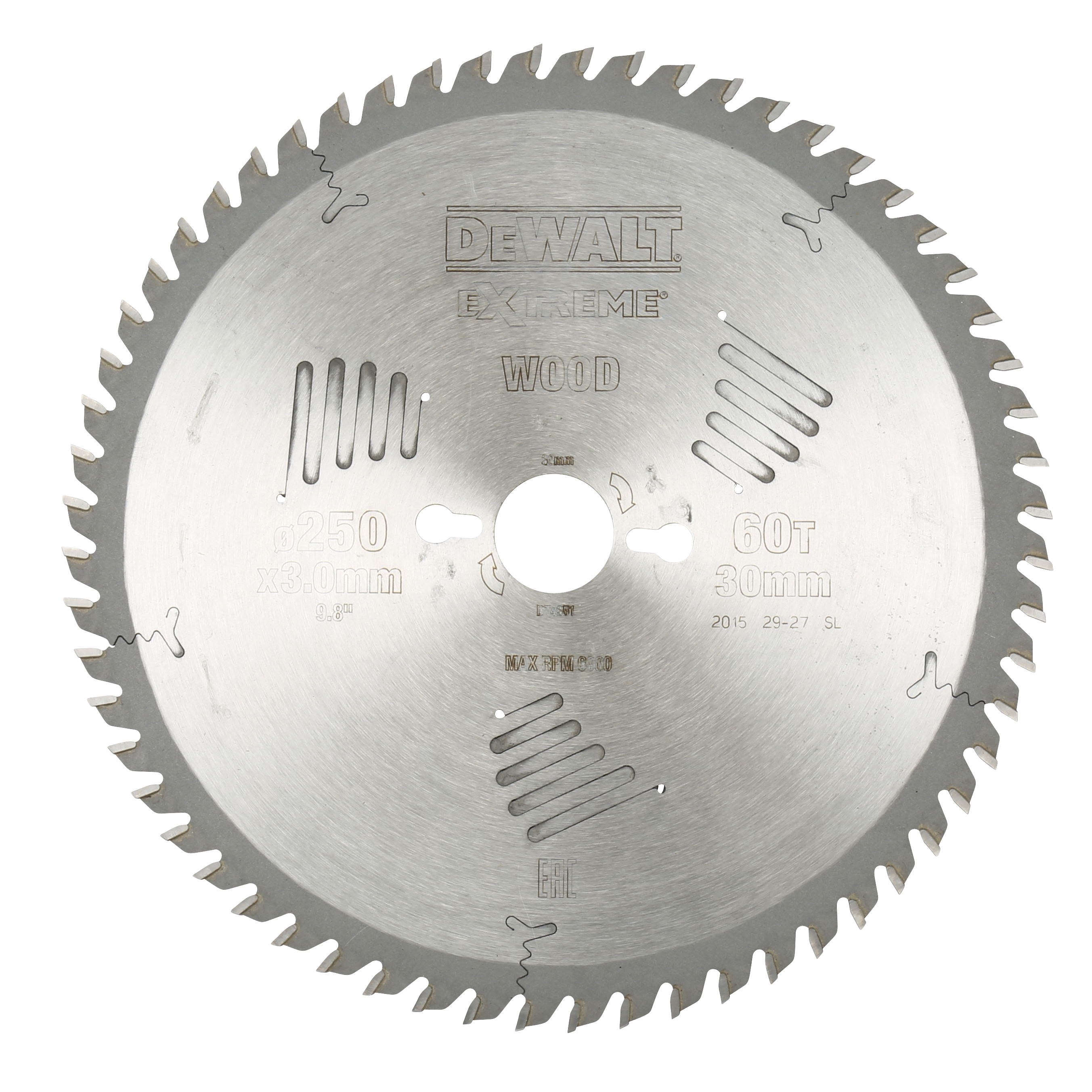 CIRKELSÅGSKLINGA DEWALT EXTREME WORKSHOP 250X30MM 60T