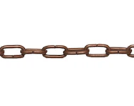 CLOCK CHAIN 1,3X7,5X5MM MAT BRASS U50013 2,5M