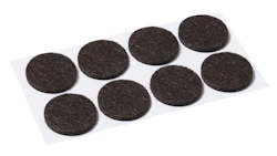 FURNITURE PAD 28X3MM 8/DIY BRAUN