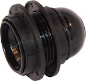 elektrisk import Lampeh.e27 m/ringer sort ei el.import