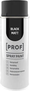 prof Sprayfärg prof deep svart matt