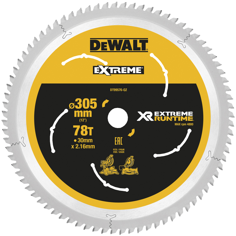 CIRKELSÅGSKLINGA DEWALT EXTREME RUNTIME 305X30MM 78T
