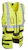 prof Väst prof hi-vis gul kl1 stl xl