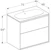 ido Möbelpaket ido sense art 750x480x644mm vit