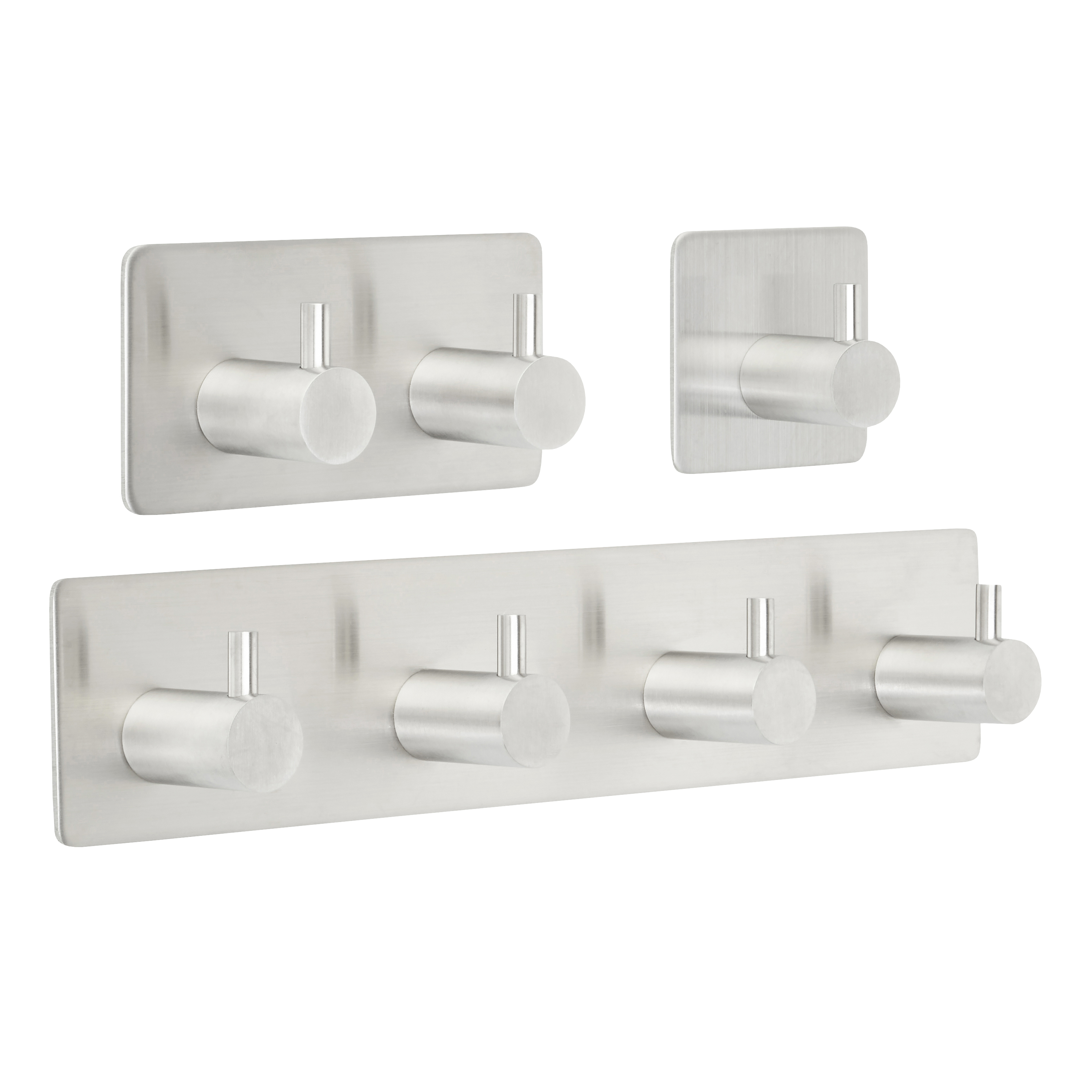 onnline Sticker hook onnline 45x45x28mm 1-hook brushed
