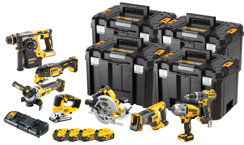 AKKUKONESARJA DEWALT DCK865P4T 8-OS
