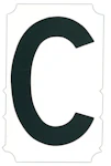 DIE CUT LETTER 5100/PD300 3" C 10PCS/PAC