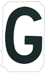 DIE CUT LETTER 5100/PD300 3" G 10PCS/PAC