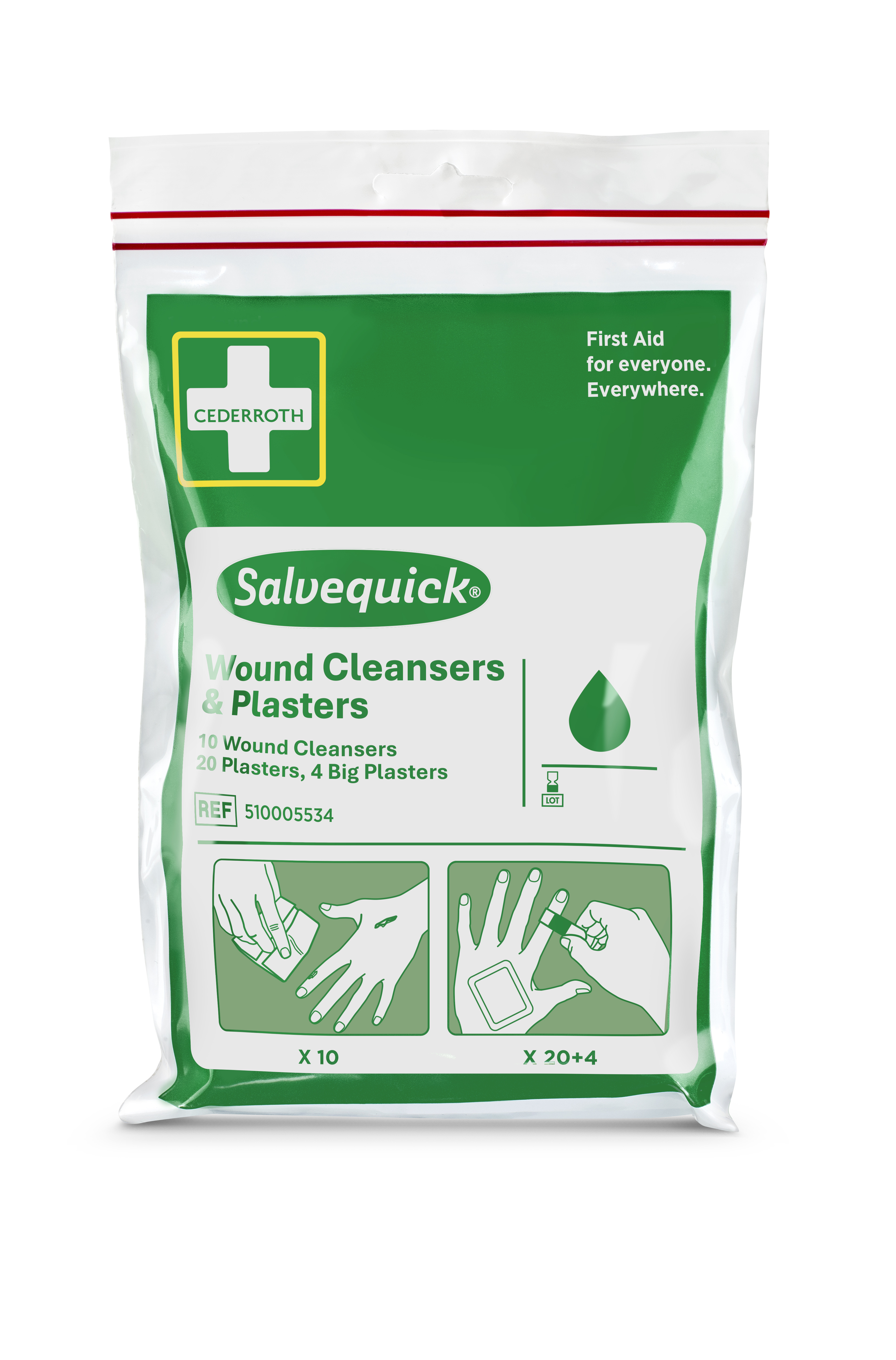 Salvequick Plasters and Wound Cleaners