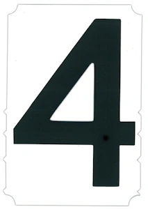 brady Die cut letter 5050/pd200 2" 4 10pcs/pac