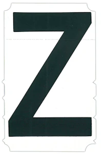 brady Merkintäkirjain z 75mm 10kpl/pkt b9335050
