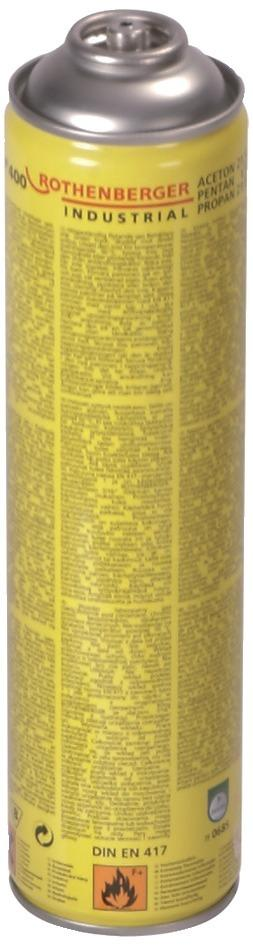 GAS CARTRIDGE ROTHENBERGER MAXIGAS 400 600ml 2200°C