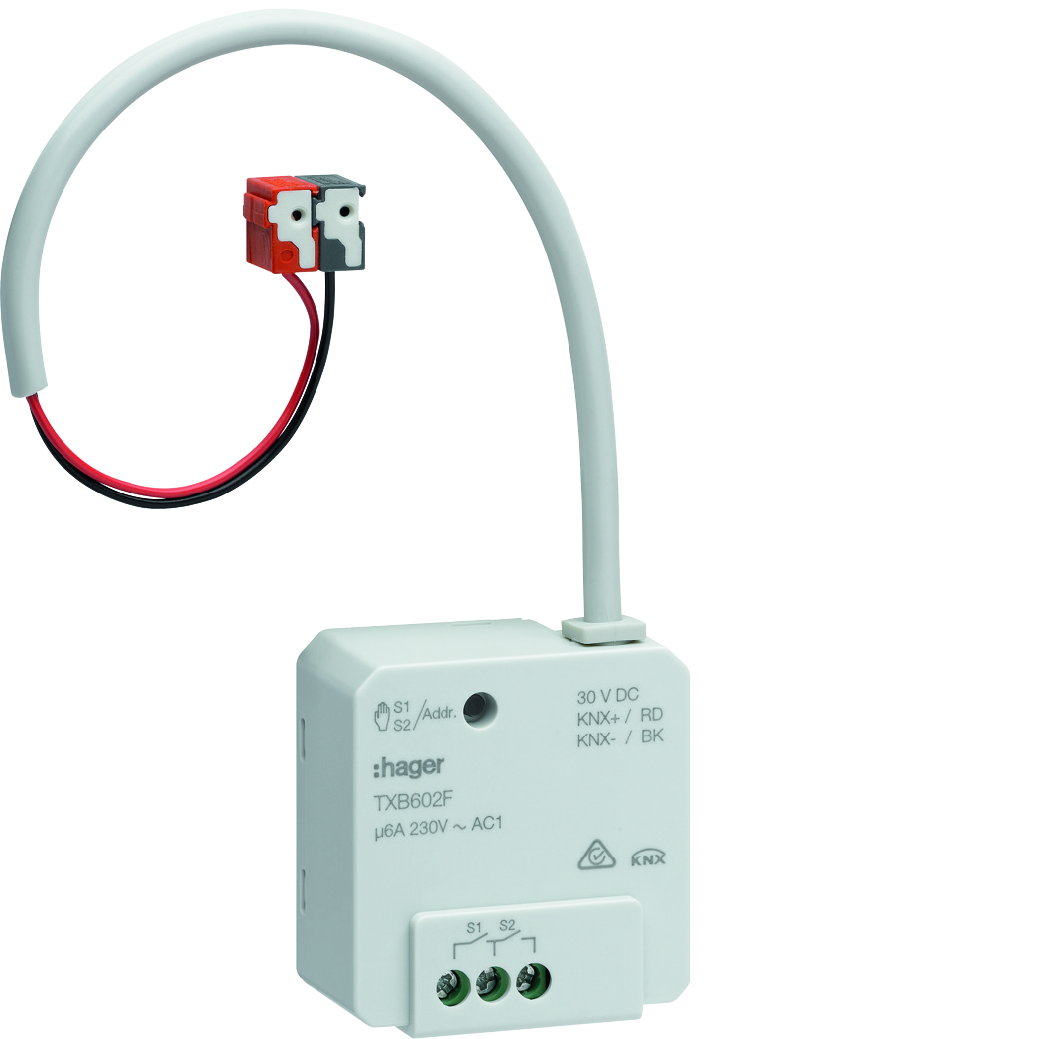hager Utgångsenhet knx txb602f 2x6a rlpd rl t jseka
