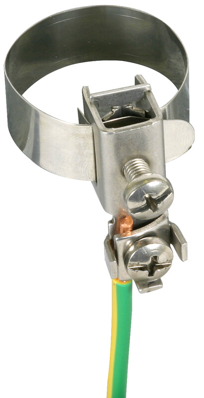 dehn+söhne Earthing accessory dehn ground pipe clamp d 10–27