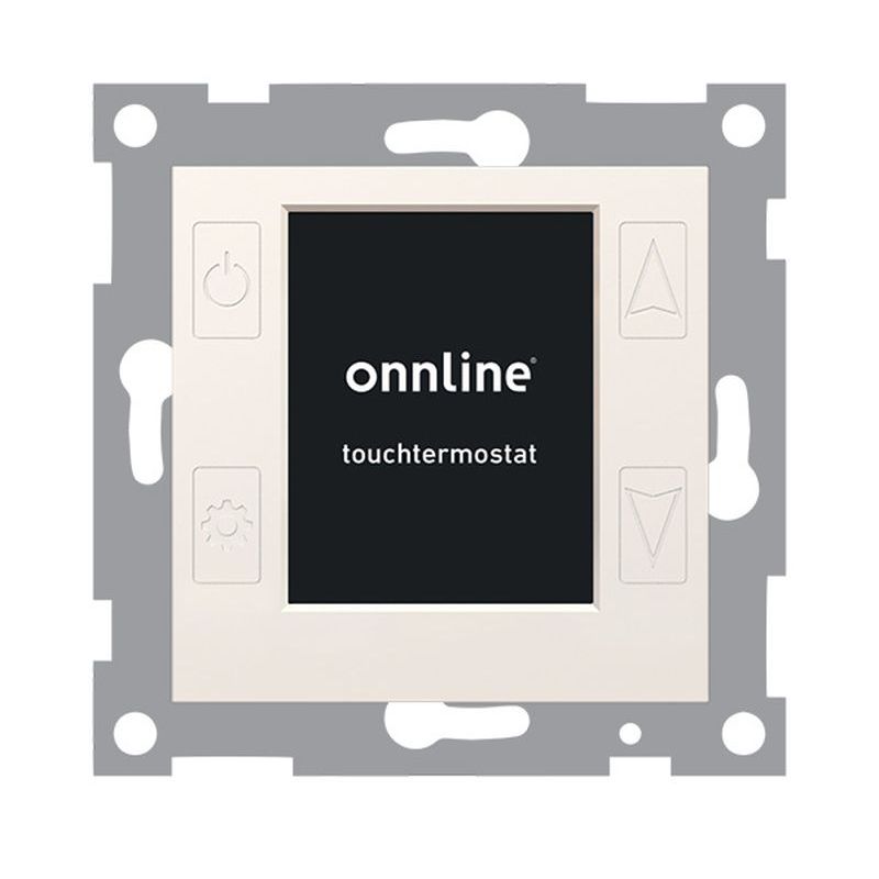 Onnline Termostat touch 2300VA 2Pol Matt Hvit