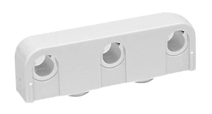 faluplast Pipe clip 3-pipe faluplast 1215mm white 14300