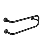 TOWEL RAIL WATER HEATED REJ SMART BTU 602 BLACK