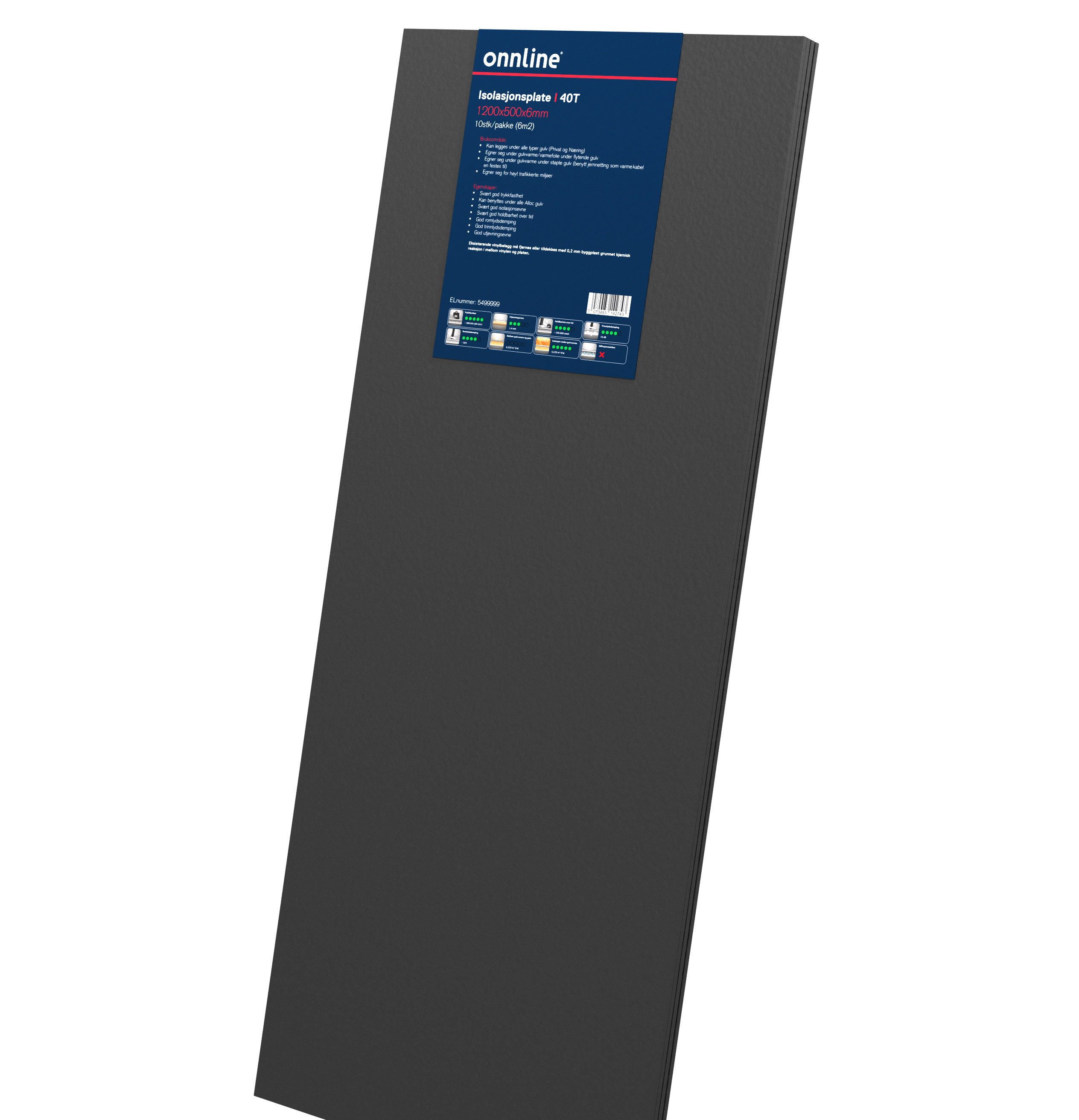 onnline Onnline isolasjonsplate for onnifoil 40t
