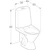 ido Wc-istuin ei kantta ido 3521301101 seven d iso jalka