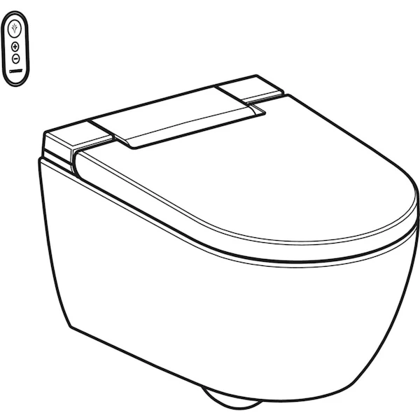 Vägghängd WC-stol Geberit Alba Dusch-WC - Vägghängda Toaletter - 4025410095015 - 6