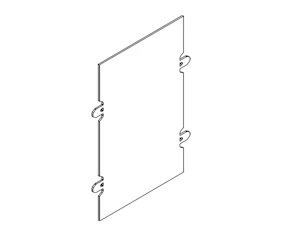 eaton Afskærmingsplate loddrett 1x4m 220a8140 afskærmingsplate