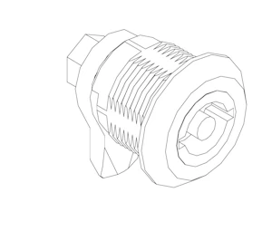 eaton Lås/lukketøj f.3mm din nøkkel 220b0012 lås/lukketøj