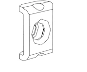 MØTRIKSTYKKE/MUTTER C17x13 220C4010 MØTRIKSTYKKE/MUT