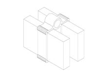 CU-MELLOMLEGG 40mm 30x10 220C2010 CU-MELLOMLEGG 40