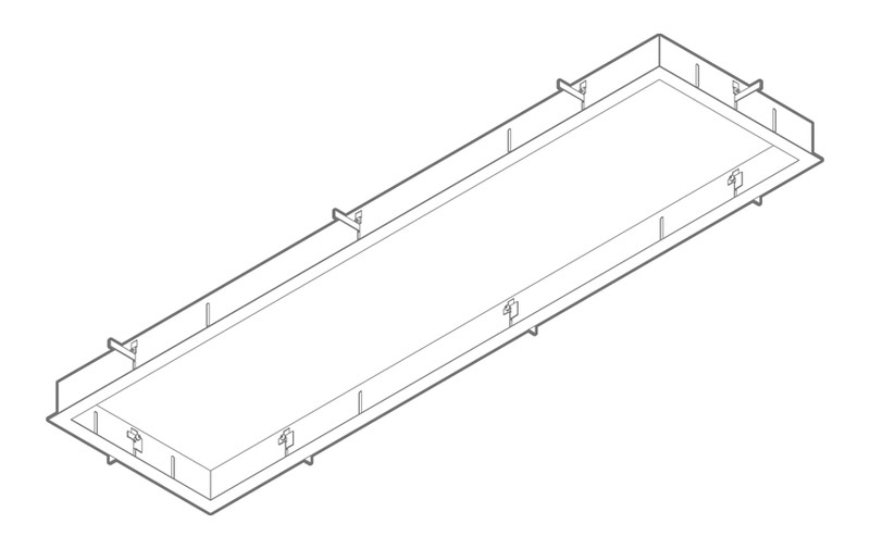 sg armaturen Mechanical accessories sense pro recessframe 300x1200