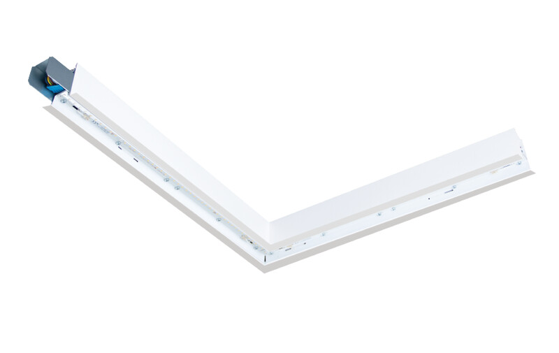 sg armaturen Lineal recessed corner hvit 3000k dali