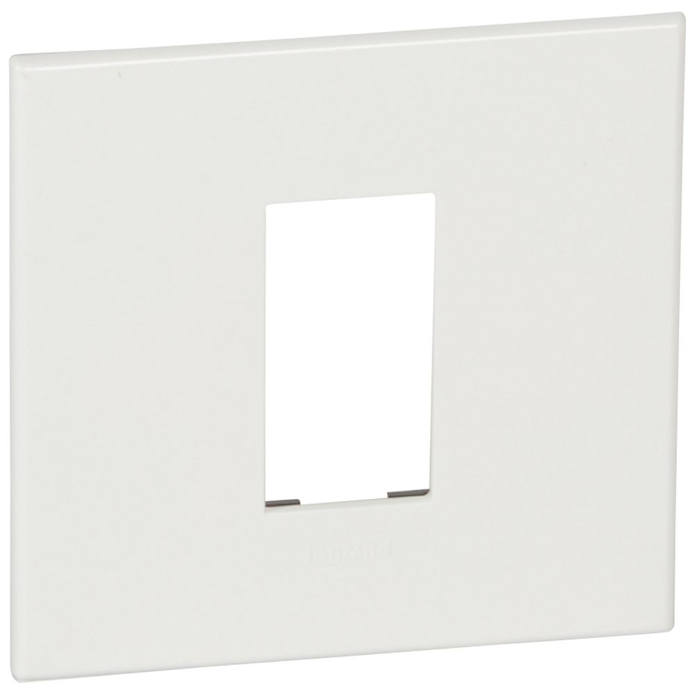 Täckbricka PLATE FOR 1 SQ MOD SCH WHITE