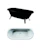 gustavsberg Bathtub gustavsberg nordic 6368 no legs black