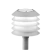ensto Bollard luminaire bijou-cone white class canopy