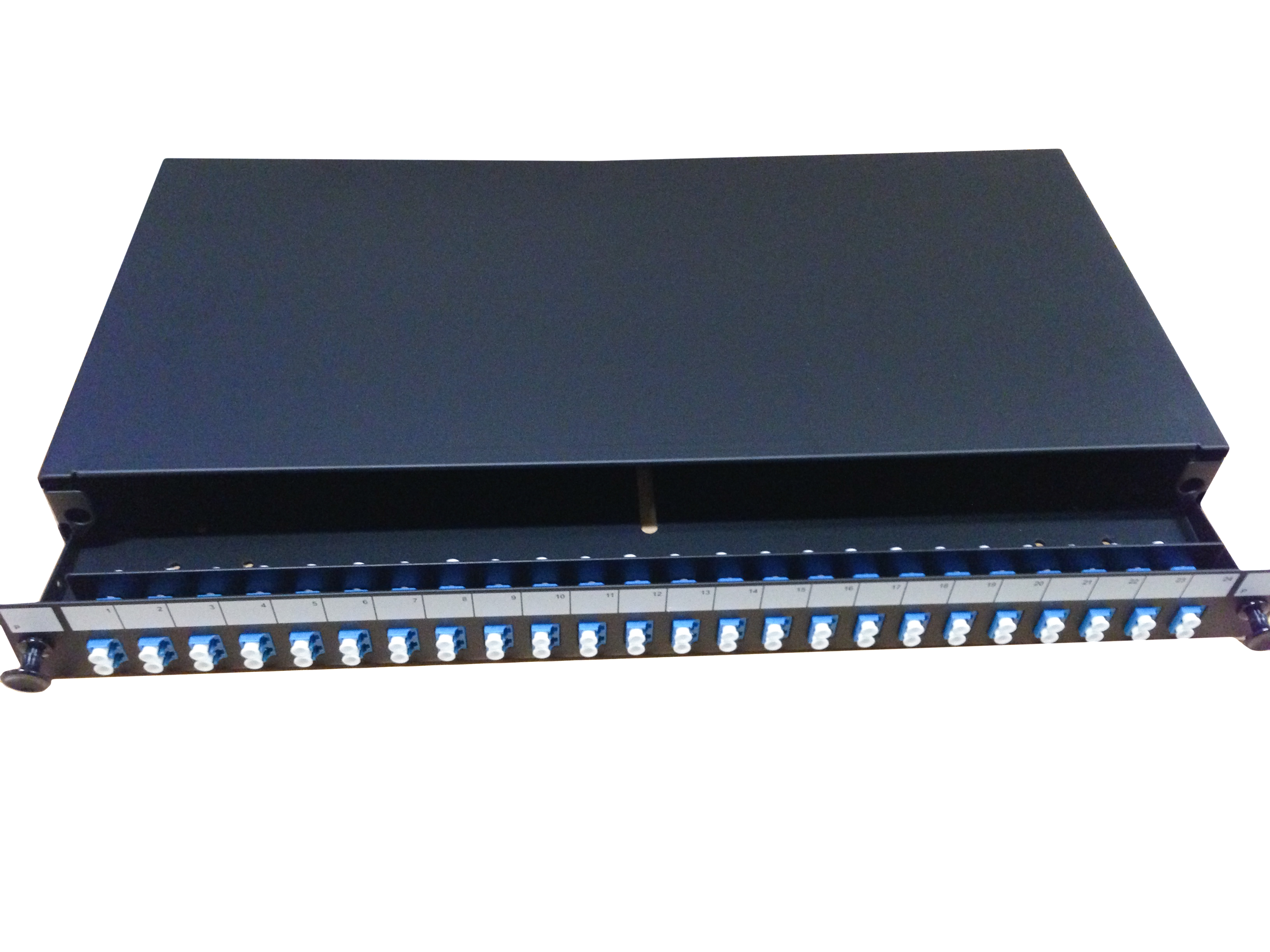 PATCHEPANEL FIBER 1U m/12 Duplex  LC SM adapter