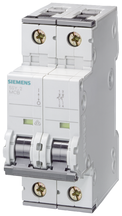 MCB 400V 10kA, 2pole, B, 3A