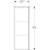 ido Puolikorke kaappi sense modern 330x297x850mm, valkoinen