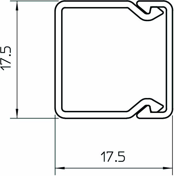 obo bettermann Asennuskanava obo wdk 17,5x17,5x2000mm tarra va
