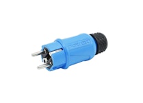 PLUG POWER 16A/250V/IP44 S BLUE