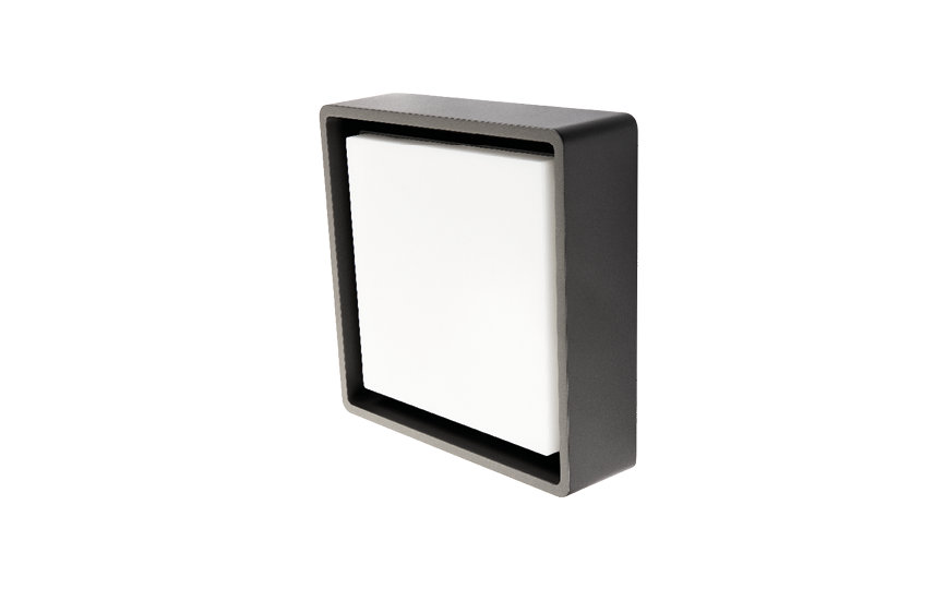 sg armaturen Seinä/kattovalaisin ulko frame square 7,5w 3k sen gr