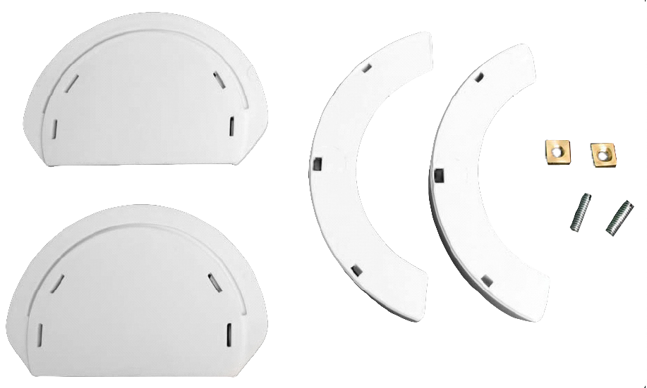 ensto Pair of end pieces for shield avr66