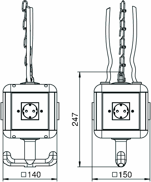 obo bettermann Pistorasiapaneeli egs obo vh-4 4sd,4-os pist, pa